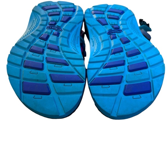 Chaco Kids ZX/1 Ecotread Sandal Teal Break Size 1 - Picture 6 of 11